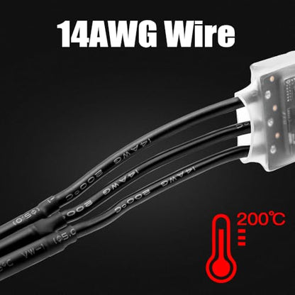 GLOBACT AM32 ESC 80A Power System 2-6S BEC 5.20-8.2V for 1/10 RC Crawler | Fits Axial SCX10 TRX4 TRX6 Redcat FMS RC4WD