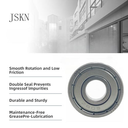 20Pcs 608ZZ Bearings 8x22x7mm Bimetallic Sealed Micro Deep Groove Ball Bearings, Suitable for Skateboard Rollers, 3D Printers, etc