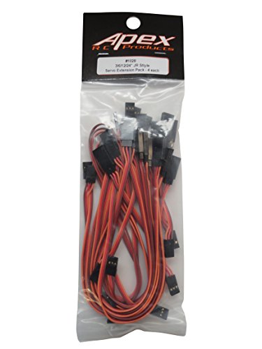 3" 6" 12" 24" JR/Spektrum/Hitec Style Servo Extension Variety Pack - 4 Each 1028