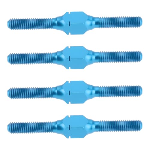 4X Aluminum Alloy Turnbuckle Shaft 3x32mm Blue Compatible with Tamiyas 54249