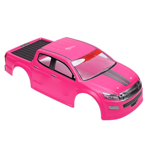 DAN&DRE RC Truck Body Shell Universal PVC 1/10 Remote Control Car Shell for 26cm Wheelbase RC Truck (Pinkish) - color: Pinkish