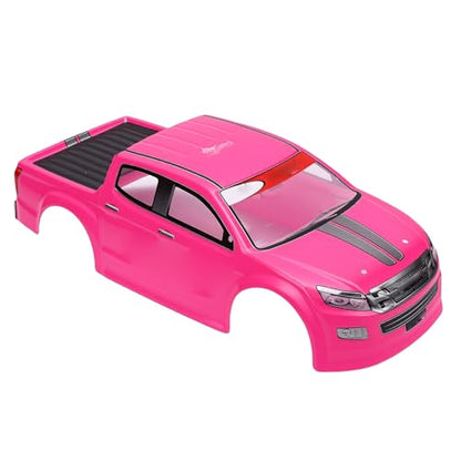DAN&DRE RC Truck Body Shell Universal PVC 1/10 Remote Control Car Shell for 26cm Wheelbase RC Truck (Pinkish) - color: Pinkish