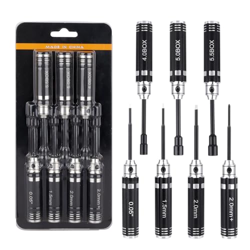 Multi-Size RC Screwdrivers Set Hex Nut Phillips Driver RC Tools for Axial SCX24 Traxxas TRX4M Losi Mini-T 2.0 Wltoys Tamiya HSP HPI 1/24 1/18 RC Crawler Truck Buggy Models
