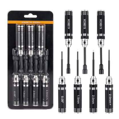 Multi-Size RC Screwdrivers Set Hex Nut Phillips Driver RC Tools for Axial SCX24 Traxxas TRX4M Losi Mini-T 2.0 Wltoys Tamiya HSP HPI 1/24 1/18 RC Crawler Truck Buggy Models