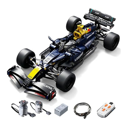 Track Racing rc car, Open Wheel rc car, 1:10 RC Car Kit with LEDs | track racing rc car with a large display-size build, RC power system, LED lights, and detailed suspension; built for solo.