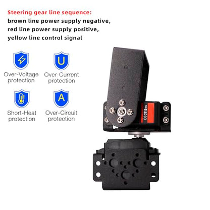 5Set Pan Tilt Servo Mount Bracket for MG995 MG996R S3003 U/L Shaped | Fits multiple servo models. Ideal joint accessory for humanoid robots, robotic vehicles and model boats assembly - style: 5 Sets Servo Bracket