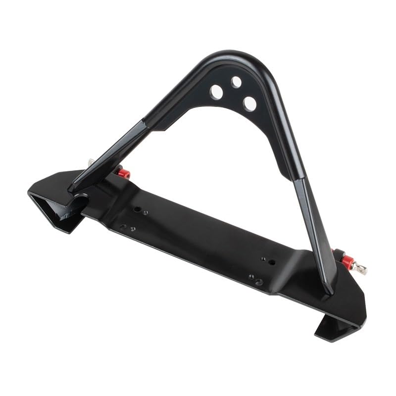 for TRX4M 1/18 Upgrades, for TRX4M RC Crawler Aluminum Alloy Front Bumper with Lights RC Car Bumper Part for TRX-4M 1/18 Upgrades Part Rc Crawler Car Accessories