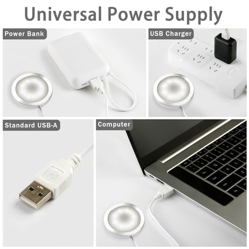 10 Set 3D Printer LED Lamp Kit 001, Compatible with Bambu lab H2D/A1/A1mini/P1S/P1P/X1C Makerworld Maker's Supply Hardware kit 5V USB Powered, 6000K Cool White Light - size: 6000K Cool White Light