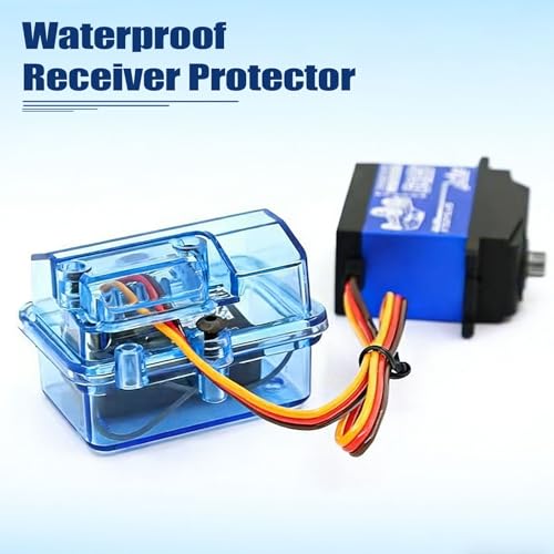 Waterproof Receiver Protector ESC Dustproof Case Transparent Box Compatible with Traxxas TRX-4 Huanqi727 1/10 RC Crawler Car