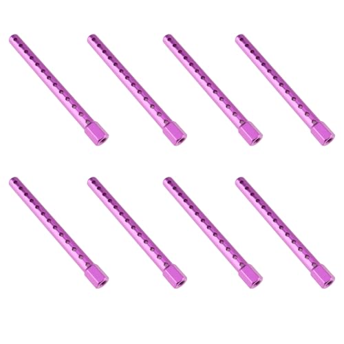OTOTEC 8pcs Road Racing Cars Body Posts Aluminum 102037 Fits RC 1:10 Road Racing Cars Upgrade Purple - color: Purple