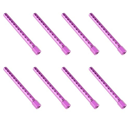 OTOTEC 8pcs Road Racing Cars Body Posts Aluminum 102037 Fits RC 1:10 Road Racing Cars Upgrade Purple - color: Purple