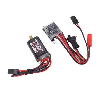 SUNGOOYUE Brushed ESC 30A Electric Speed Controller with Brake for 1/16 1/18 RC Cars, Metal Compact Design, Compatible with 2S Lipo N20 030 050 130 180 Motors DIY Mini RC Vehicles (53T)