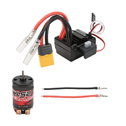 RC 550 Brushed Motor 25T with 80A ESC Combo Set for 1/10 1/12 RC Cars Upgrade Parts