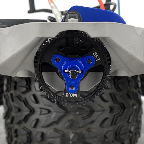 Metal Aluminum Alloy 7075 RC Slipper Clutch Eliminator Compatible with Traxxas 1/10 Stampede/Slash 4x4 VXL RC Car Upgrade Parts (Blue) - color: Blue