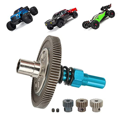 Slipper Gear Set, 91T Gear Metal Gear Assembly Differential Upgrade Parts Metal Gear Assembly for Arrma Senton 1/10 RC Cars(Blue) Arrma Senton Slipper Clutch Arrma Senton Aluminum Upgrades