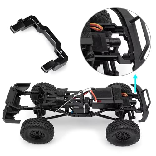 RC Car Frame Parts for Axial for SCX24 1/24 Upgrade Parts Metal Front Bracket Rear Car Body Shell Fixed Mounting Set RC Crawler(Front and Rear) - color: Front and Rear