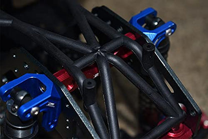 Aluminum Front Or Rear Frame Brace For Losi 1:8 LMT 4WD Solid Axle Monster Truck LOS04022 / LMT Mega Truck Brushless LOS04024 / LMT Grave Digger/Son-uva Digger LOS04021 Upgrades - 5Pc Set Green
