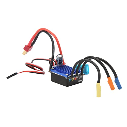 Brushless Motor ESC Combo, 4800KV High Speed 25A Power with CNC Aluminum Cover, RC Car Brushless Kit, for 1/16 1/18 Scale RC Trucks Off-Road Racing and Hobbyist Use