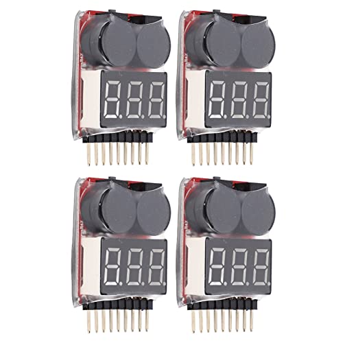 Alomejor Low Voltage Buzzer Alarm Battery Voltage Checker Real Time Viewing for RC Battery Maintenance