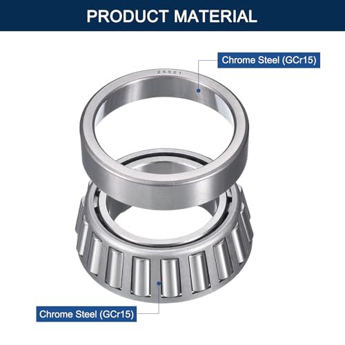 25590/21 Tapered Roller Bearing Cone and Cup Set | 1.796" Bore 3.27" OD 0.9375" Cup Width, Chrome Steel Taper Bearings Set, ABEC-3 - size: 25590/25521