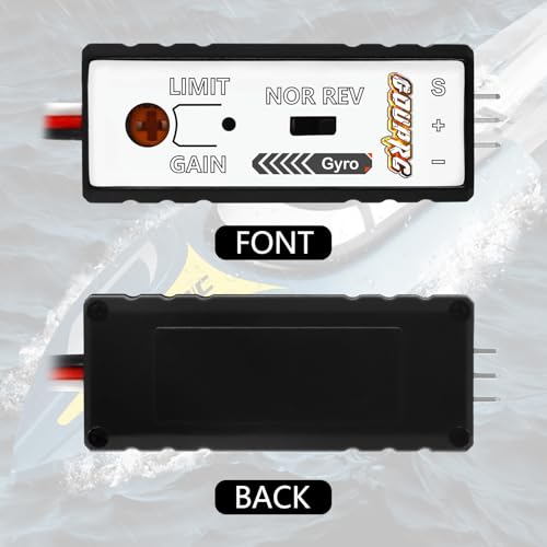GOUPRC Mini Gyro Module Sensitivity Adjustable and Direction Changeable Automatic Stability Control RC Gyro for RC Car Boat
