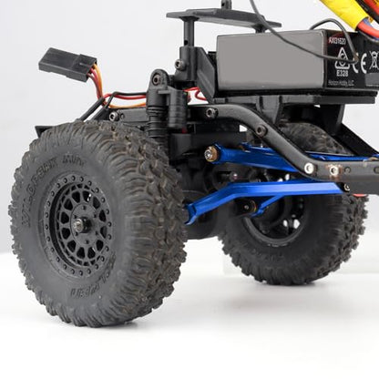 High Clearance Steering Links Set for Axial SCX24 C10 AXI00001 Wrangler JLU AXI00002, 8PCS (Blue) - color: Blue