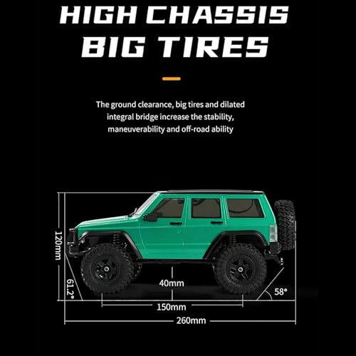 AMK Upgraded TRX4M Nylon Chassis Frame, 1/18 RC Crawler Assembled Chassis for 1/18 AX-8560 Rc Crawler TRX4-M Bronco Defender