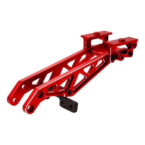 Aluminum RC Rear Wing Mount Upgrades for 1/8 Arrma Kraton V6 6S BLX EXB,Notorious 6S BLX,Replace#ARA320758 (Red) - color: Red