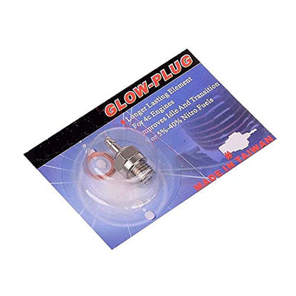 2Pcs N4 Hot Spark Glow Plugs No.4 & RC Igniter Engine Starter & Glow Plug N4#4 NO.4 Medium Hot Spark 70117