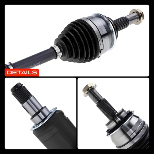 A-Premium Front Driver or Passenger Side CV Axle Shaft Assembly | Compatible with Toyota & Lexus Models - 4Runner 2003-2020, Tacoma 2005-2020, FJ Cruiser, GX460, GX470 - with Heavy Duty Boot - style: Front Driver or Passenger Side