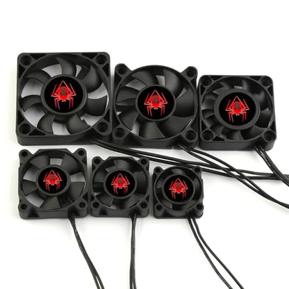 RC Car Motor Cooling Fan 25mm 30mm 35mm 40mm 50mm High Speed Heatsink 28000RPM ESC Fans for 1/8 1/10 1/12 1/16 Scale Truck Off Road Crawler Car 540 550 Brushless OR Brushed Motors (40MM) - size: 40MM