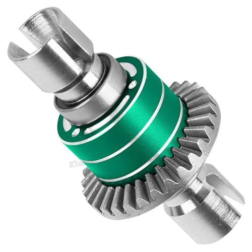 RC Front & Rear Differential Input Gear Kit Upgrades Part for 1/16 H16BM H16PL H16GT H16DR 16207 16208 16209 16210,1/14 14209 14210 14301 14303 Diff,Green - color: Green-(2pcs）