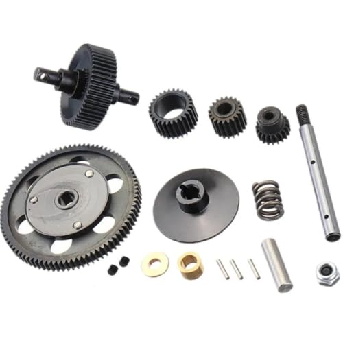 RC Crawlers Components for Axial for Scx10 Smt10 Ax10 1/10 Accessories Spiral Metal Cutting Steel Transmission Gear Set Motor Pinion 87T 22T Rc Car