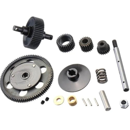 RC Crawlers Components for Axial for Scx10 Smt10 Ax10 1/10 Accessories Spiral Metal Cutting Steel Transmission Gear Set Motor Pinion 87T 22T Rc Car