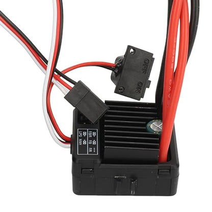 550 Brushed Motor ESC Combo, High Performance Low Noise 60A Brushed ESC with 550 Motor for 1/10 RC Cars Off Road and Crawling - size: 12T, style: 12T