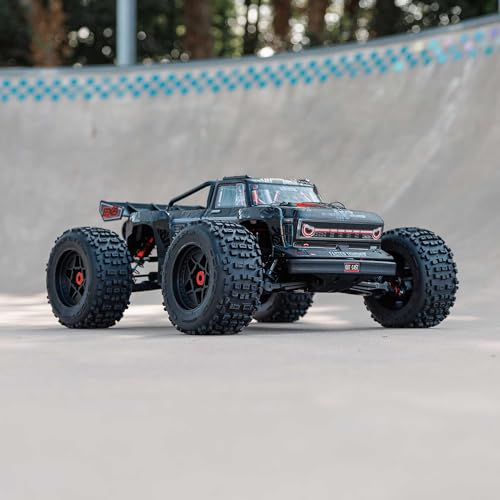 ARRMA RC Truck Outcast 4X4 8S BLX 1/5 Stunt Truck Black RTR(Transmitter and Receiver Included, Battery and Charger Not Included) ARA5810V2T1