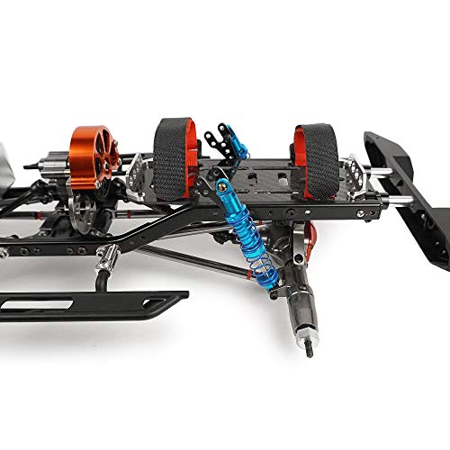 RC Battery Mount Plate, Carbon Fiber Battery Tray Protection Plate Black Battery Mounting Plate for Axial SCX10 CC01 F350 D90 1/10 RC Crawler Car Upgrades Accessories (Titanium) - color: Titanium