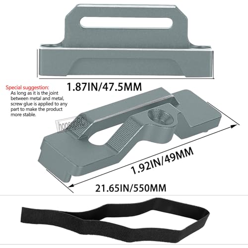 RC Tall Battery Holder Mount Hold Down Upgrades Part for 1/10 Slash 2WD/Slash 2WD VXL/F0rd F-15O Raptor 2WD,Aluminium Battery Mount Plate Tray Battery Holder Mount,#5827 Titanium - color: Titanium(for 1/10)