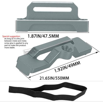 RC Tall Battery Holder Mount Hold Down Upgrades Part for 1/10 Slash 2WD/Slash 2WD VXL/F0rd F-15O Raptor 2WD,Aluminium Battery Mount Plate Tray Battery Holder Mount,#5827 Titanium - color: Titanium(for 1/10)