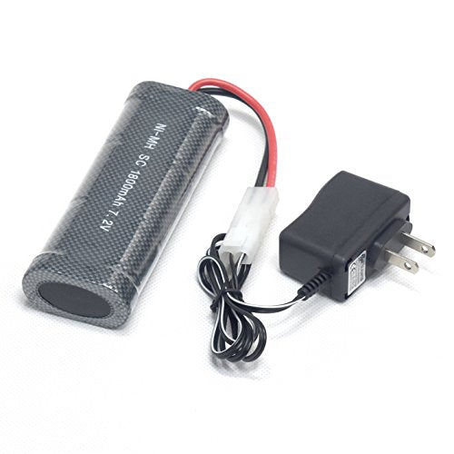 7.2V 1800mAh NiMH Battery KET-2P Female P-to-S Plug & US Charger for RC Car Truck Racing Speed Boat Power Starter