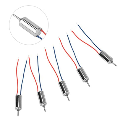 5 Pack DC 4.5V Micro Coreless Motor 4x8mm 32250 RPM Low Noise for Model Aircraft Electronic Toys DIY Projects Sensitive Start Up