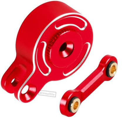 RC Direct Mount Servo Saver 23T Spline Upgrades Part for 1/10 Big Rock 3S BLX,Granite/Senton/Vorteks 3S BLX &Mega550,Kraton/Outcast 4S BLX,Alloy Servo,Replace ARA340181,Red - color: Red(1set)