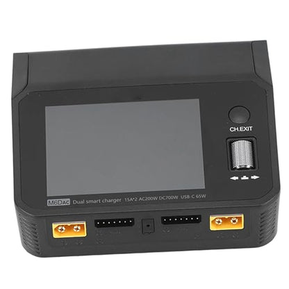 AC DC Balance Charger M6D 15A 1?6S Dual Channel Balance Charger for RC Car Battery