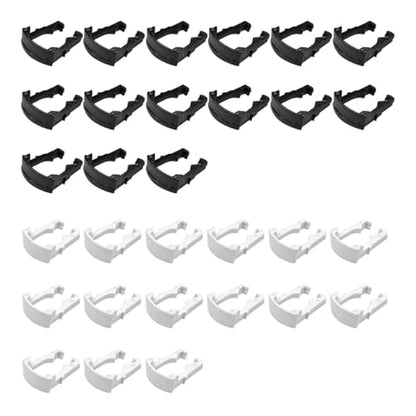 30PCS 3/8" 5/16" Fuel Line Clips, Car Fuel Hose Quick Disconnect Retaining Clips Assortment Kit, Universal Vehicle Repair Replacement Accessories Replace 2F1Z9A317BA 2F1Z9A317AA (Black&White)