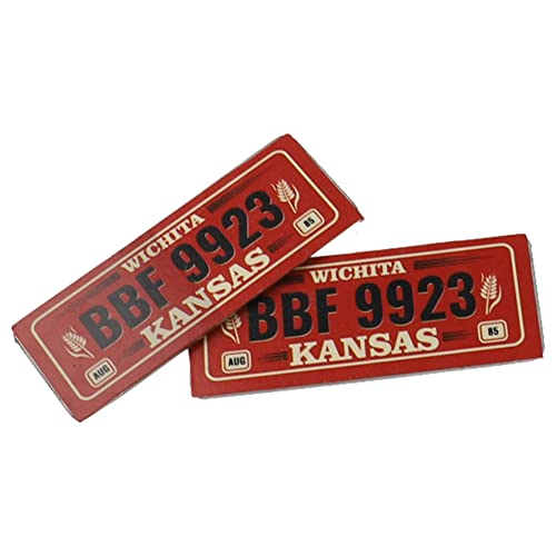 2PCS HIRCQOO Metal RC Car License Plate Decorations Accessories Compatible with Traxxas TRX-4 Tamiya CC01 Axial SCX10 D90 1/10 RC Crawler Car (BBF9923) - style: BBF9923