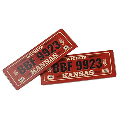 2PCS HIRCQOO Metal RC Car License Plate Decorations Accessories Compatible with Traxxas TRX-4 Tamiya CC01 Axial SCX10 D90 1/10 RC Crawler Car (BBF9923) - style: BBF9923