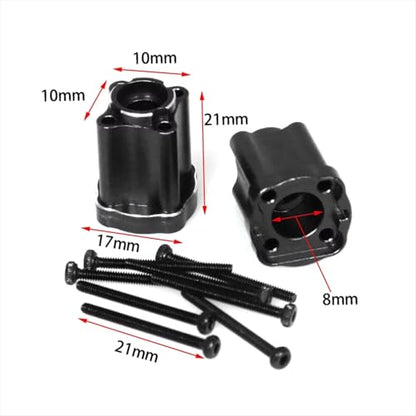 RC Spare Part Compatible with LOSI for Mini for LMT 4X4 1/18 RC Car Monster Truck Upgrade Parts Accessories Aluminum Alloy Rear Cup Kit