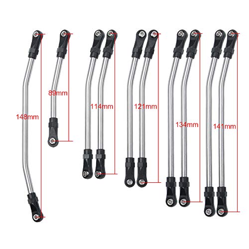SWX Steering Rod 324mm for 1/10 Axial SCX10 RC Crawler Upgrade | Steering Rod, 324mm Length, Tie Rod, Axial SCX10, 1/10 Crawler