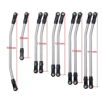 SWX Steering Rod 324mm for 1/10 Axial SCX10 RC Crawler Upgrade | Steering Rod, 324mm Length, Tie Rod, Axial SCX10, 1/10 Crawler