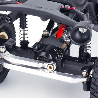 Brass Steering Knuckles Rear Hubs Weights Diff Covers for 1/30 RC Crawler AXIAL SCX30 Ford Bronco 4X4 Jeep Wrangler JLU Upgrades (Front Rear Diff Cover) - color: Front Rear Diff Cover